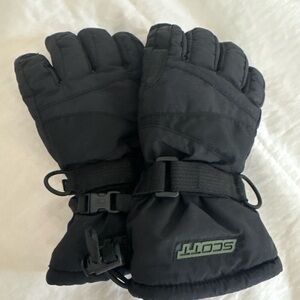 Scott Youth Junior Medium Black Winter Ski Gloves – Excellent Condition